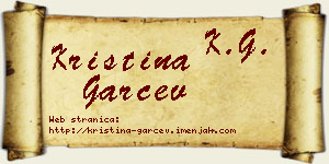 Kristina Garčev vizit kartica
